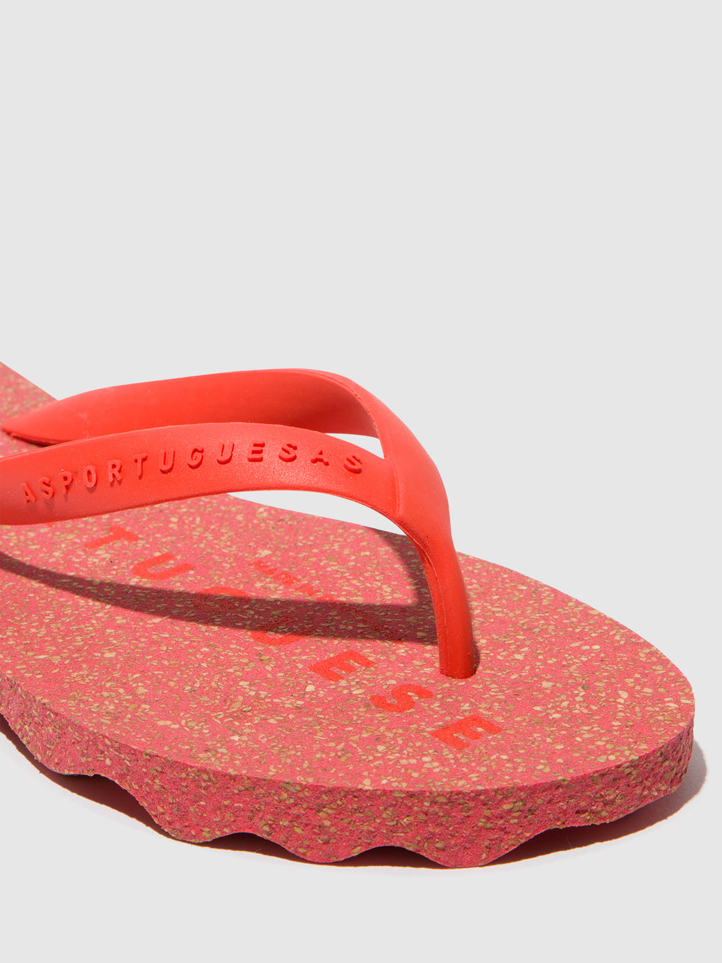 Beach Flip-Flops BASE Red & red strap