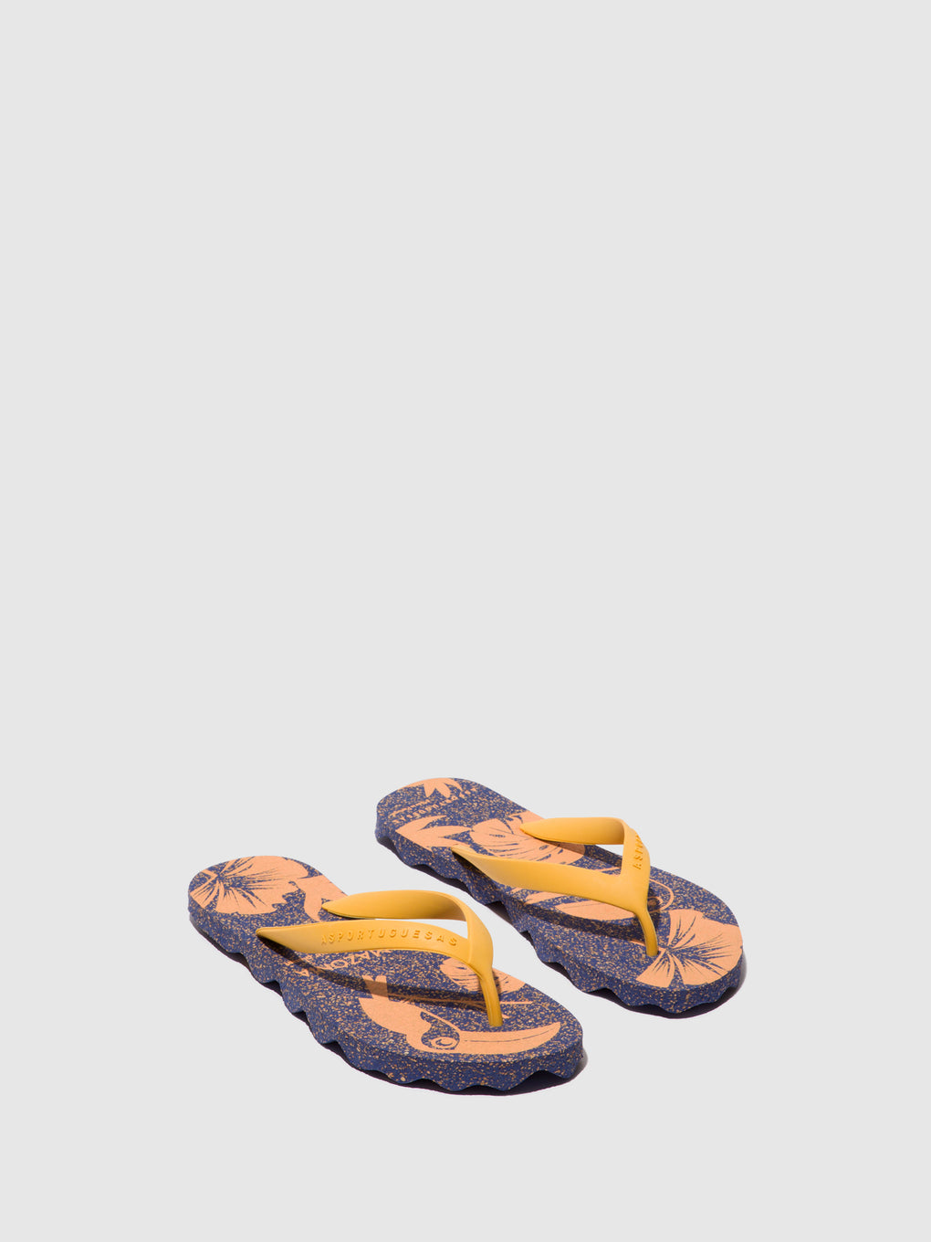 Beach Flip-Flops AMAZONIA Blue & yellow strap