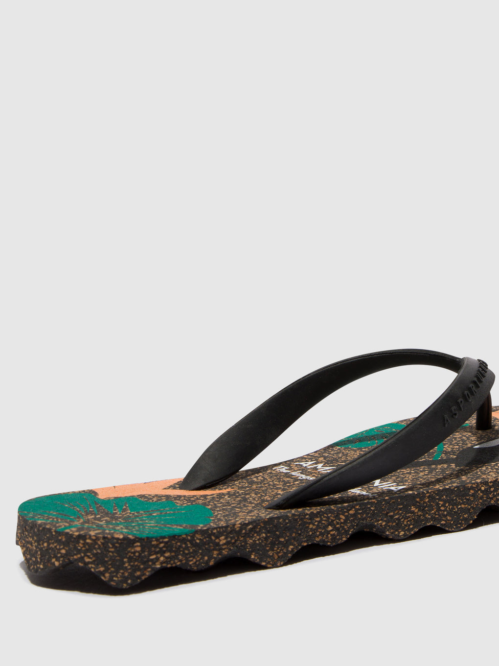 Beach Flip-Flops AMAZONIA Black & black strap