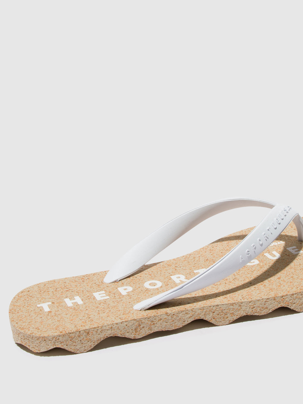 Beach Flip-Flops BASE Natural & White strap