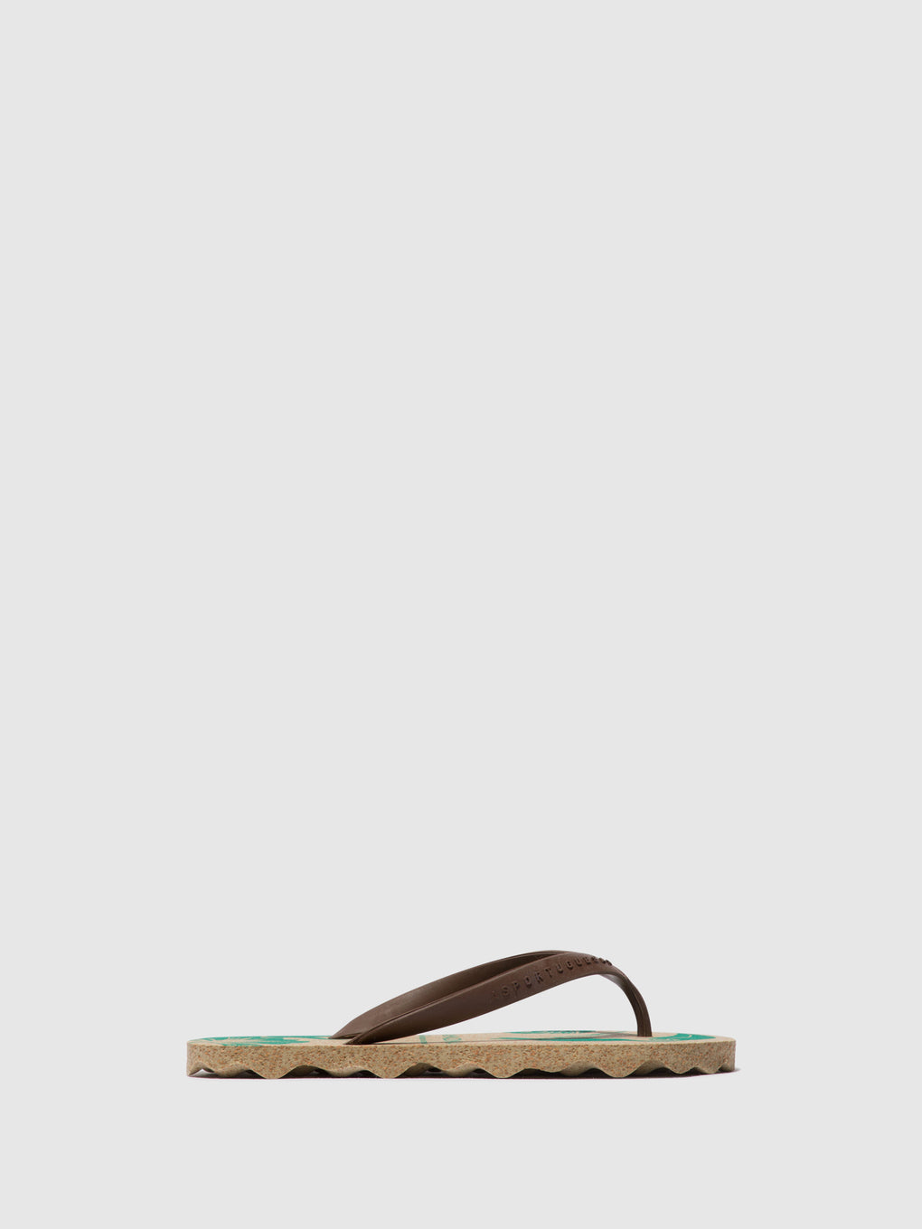 Beach Flip-Flops AMAZONIA Military & brown strap