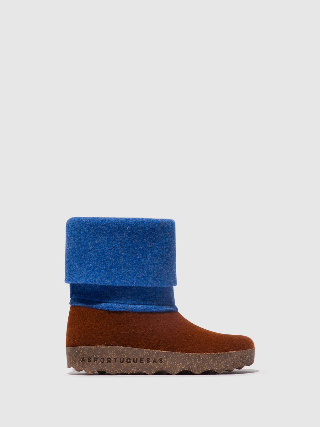 Round Toe Boots CADY BROWN/BLUE