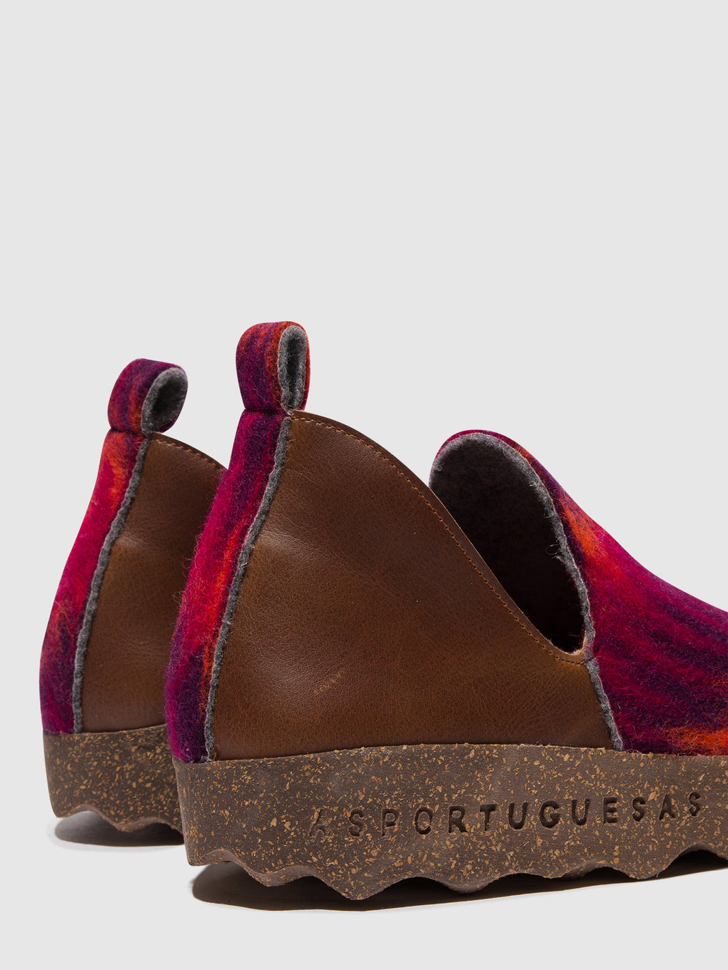 Round Toe Shoes CITY BROWN/PINK