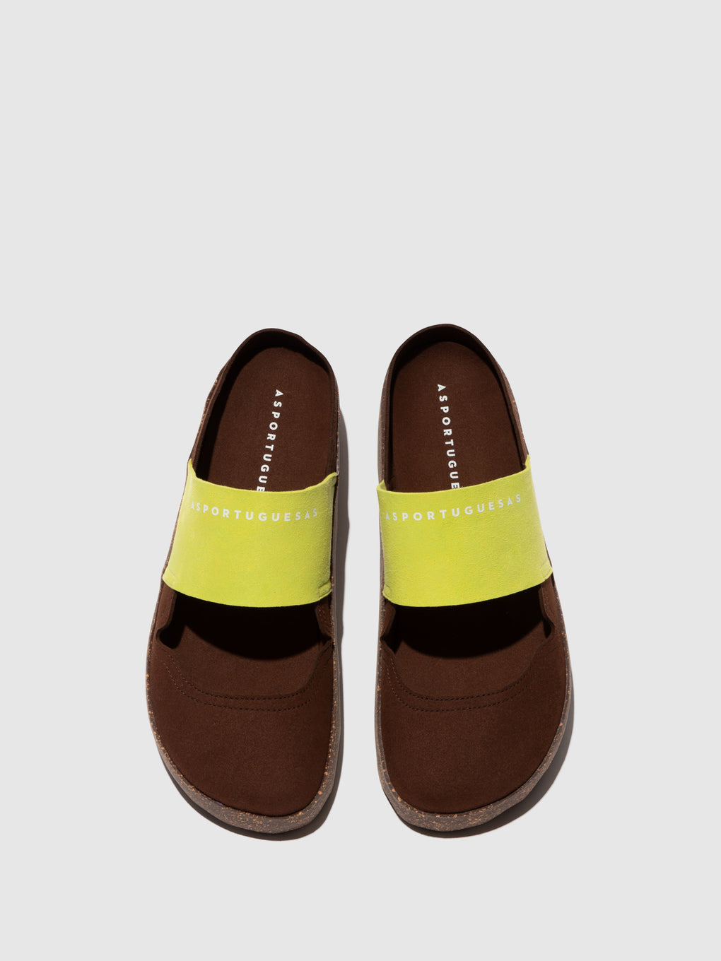 Round Toe Mules CANA BROWN